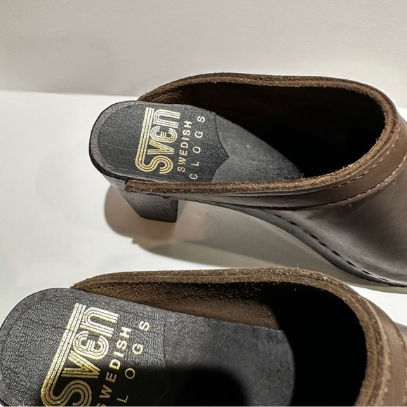 Sven Swedish Open Clog In Dark Brown - Picture 5 of 7